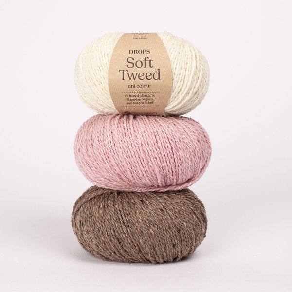 Drops Soft Tweed erdbeercreme Fb. 12